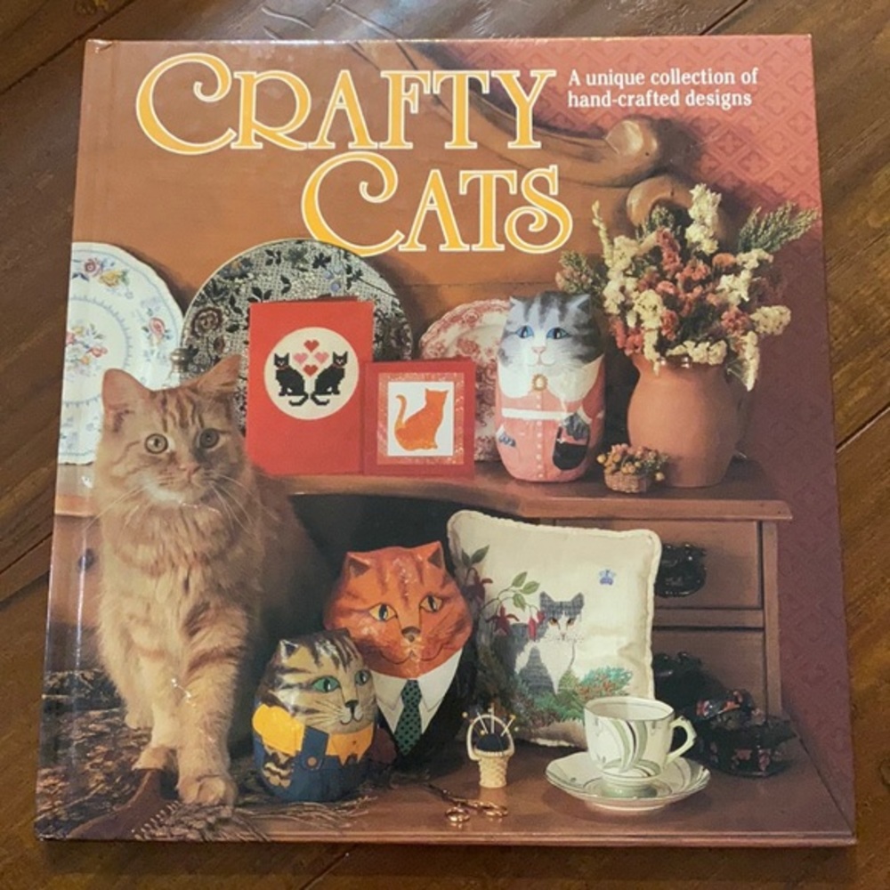 Crafty Cats Hardcover Craft Book Cat Sewing & Decorating Patterns